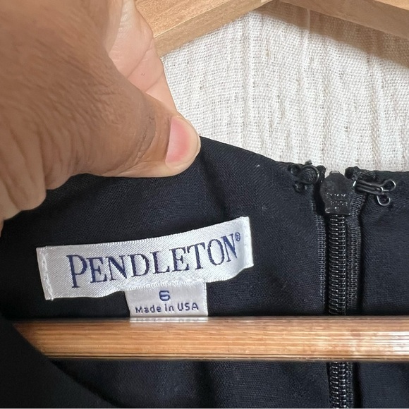 Pendleton Black Wool Sheath Dress size 6 - Picture 3 of 7